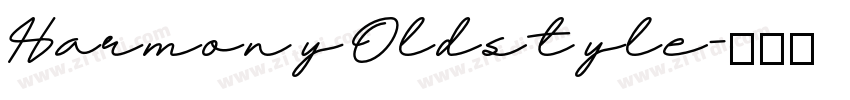 Harmony Oldstyle字体转换